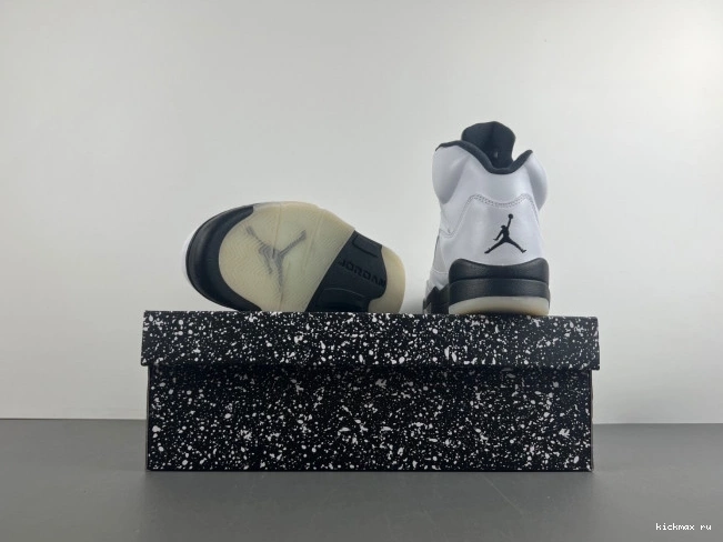 Rep MAX AIR DD0587-110 5 RETRO JORDAN BLACK' 'WHITE 0824
